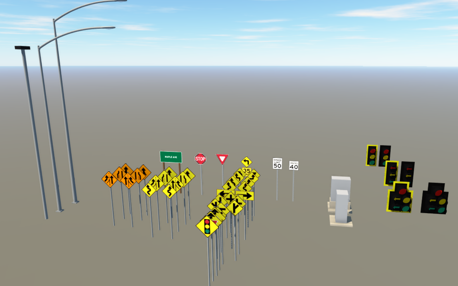 Transportation Asset Generator interface
