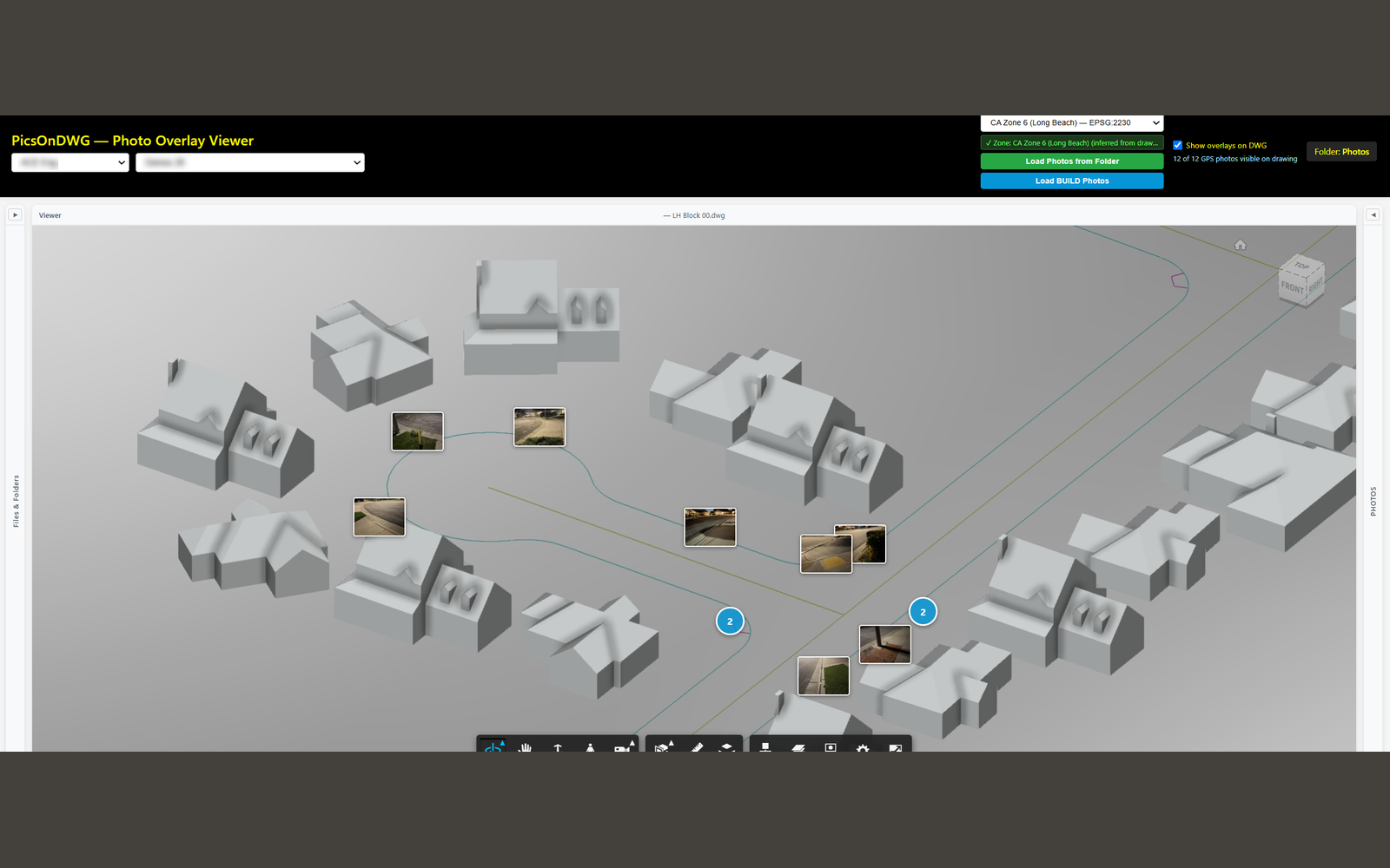 Field Photo Placement interface