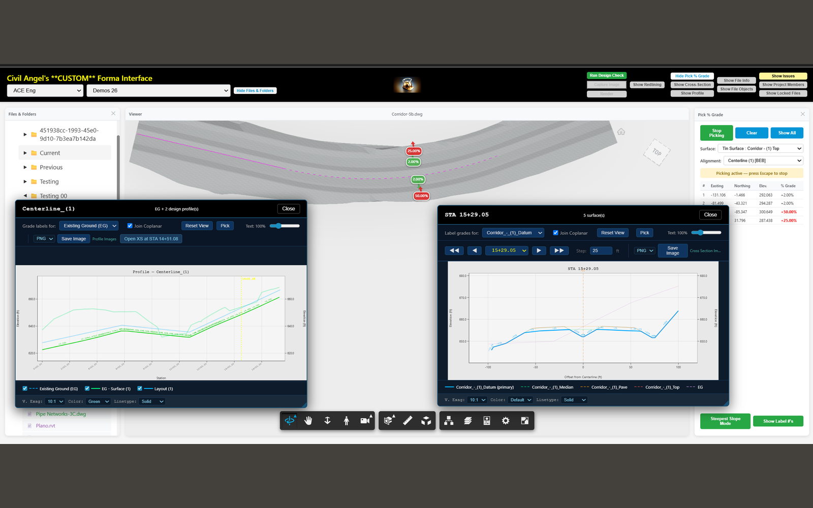 Project File Browser & Standards Checker interface